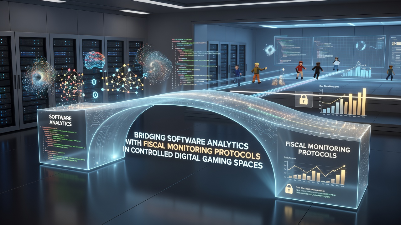 Visualisierung der Datenflüsse zwischen Analyse-Software und fiskalen Überwachungsprotokollen in einer Gaming-Plattform