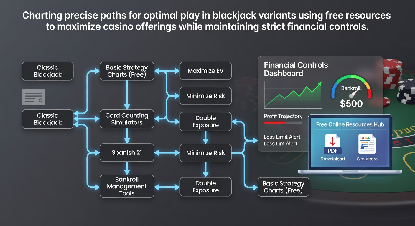 Kostenlose Blackjack-Strategietabellen und Bankroll-Management-Tools für verschiedene Varianten