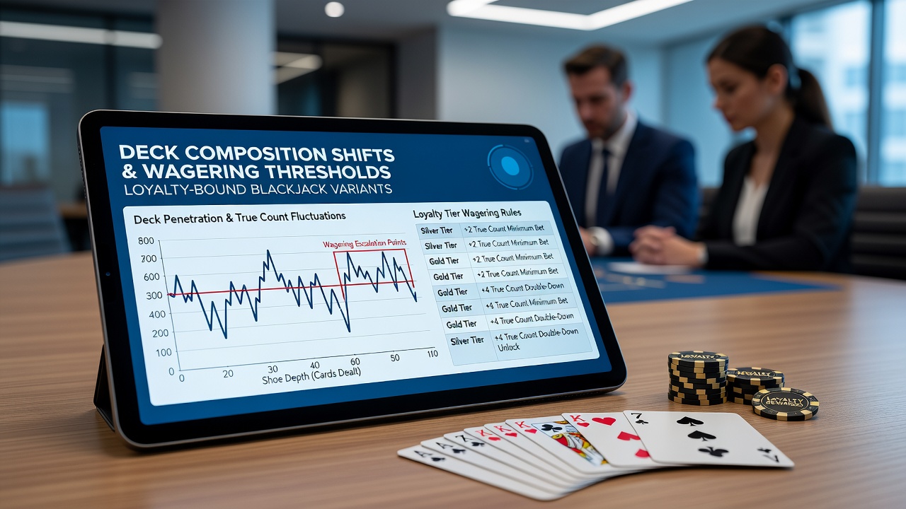 Analyse von Einsatzschwellen und Kartenverteilung in treuegebundenen Blackjack-Spielen