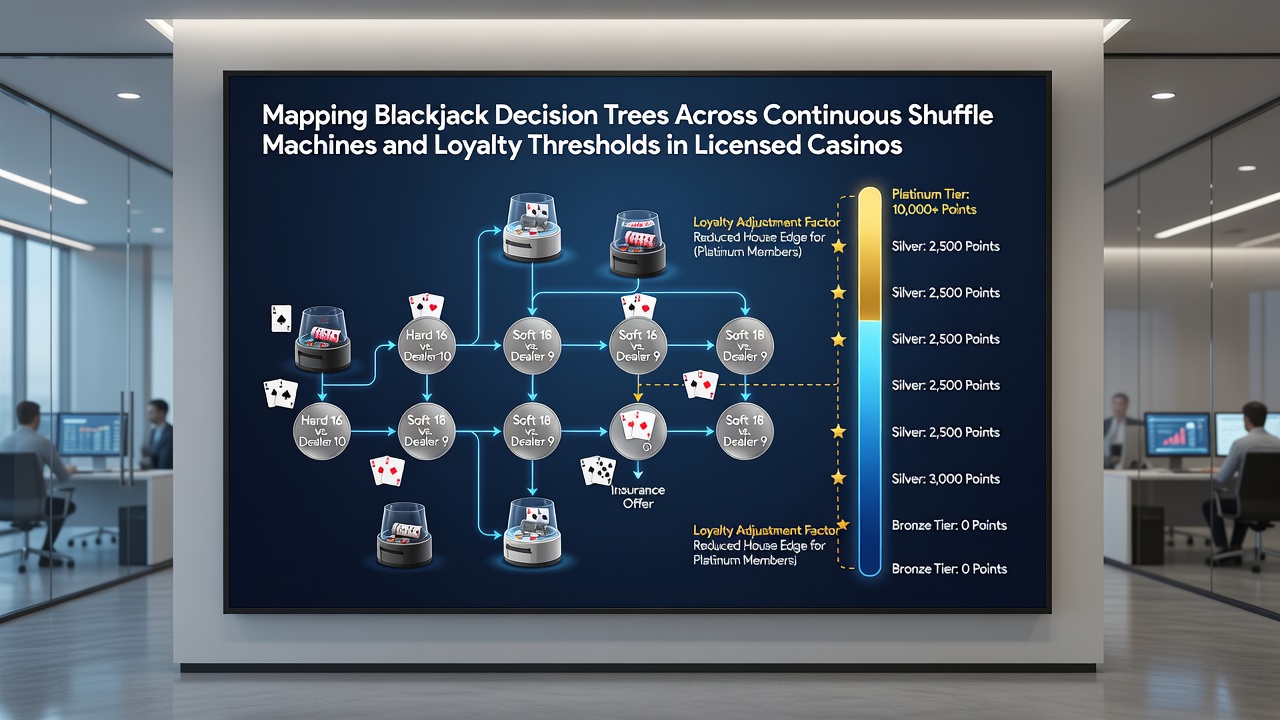 Diagramm zur Integration von Loyalitätsschwellen in Blackjack-Entscheidungsmodelle