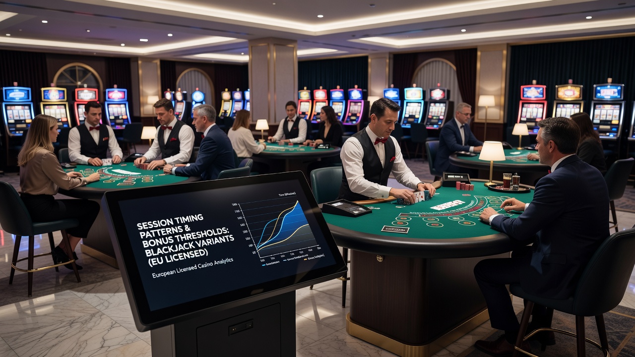 Grafiken zu Timing-Mustern und Bonus-Clearing in europäischen Blackjack-Casinos