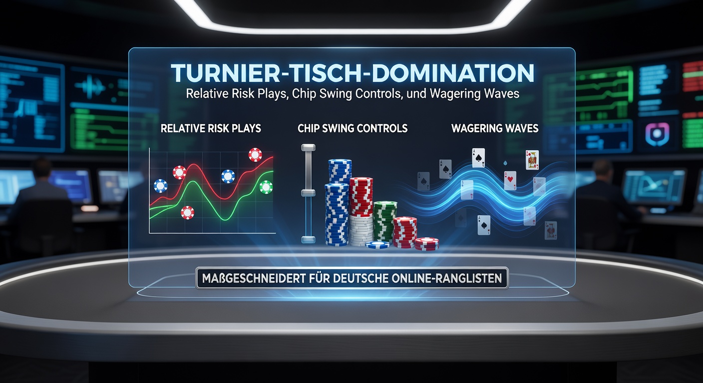 Grafik eines Blackjack-Turniertisches mit Leaderboard-Anzeige und Chip-Stacks in einem Online-Casino
