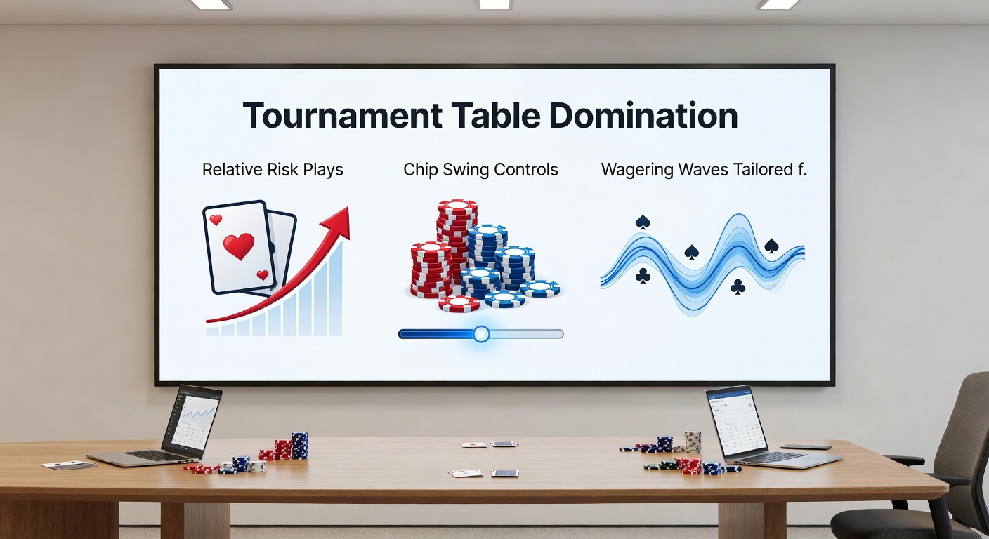 Detaillierte Chart-Grafik zu Chip-Swing-Kontrollen und Risiko-Matrizen für Blackjack-Turniere